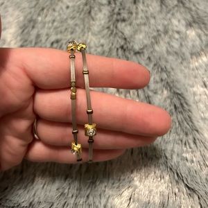 💙Silver and Gold Bangles